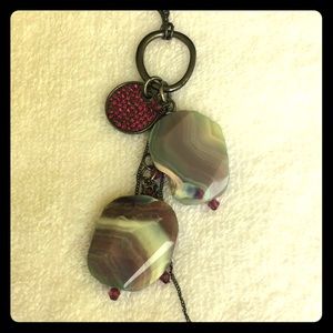 Purple Stone Necklace